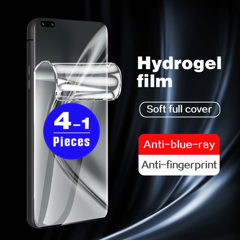 1-4Pcs cover hydrogel film for Honor V40 50 SE view 30 pro plus 30s 30i 20 lite 20s 20i Youth phone screen protector Not Glass