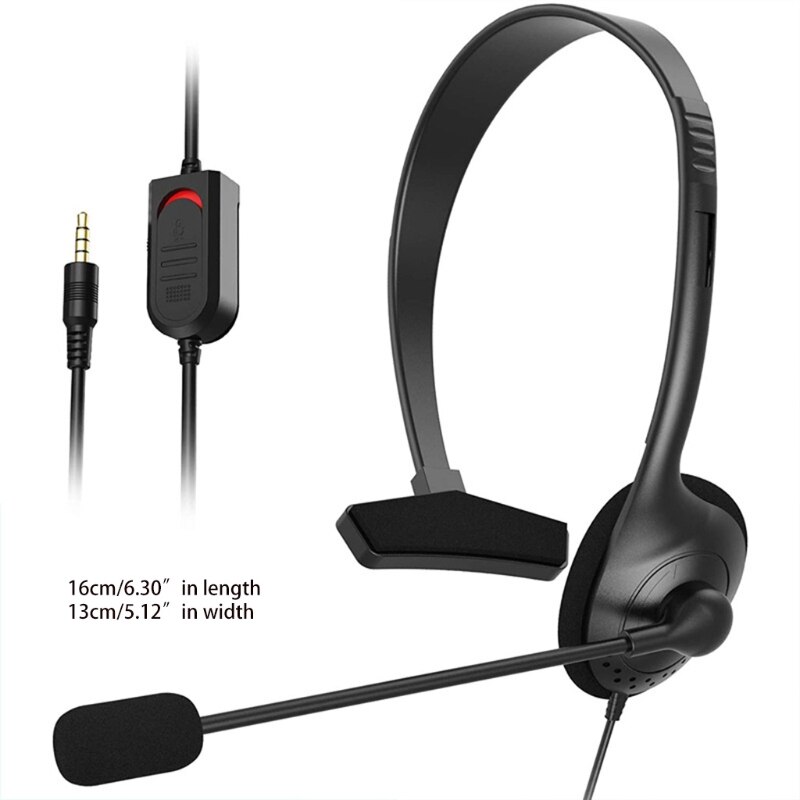 H7JA Phone Headset with Noise Canceling Mic and Mute Switch Ultra Comfort Telephone Headset for Customer Service Office