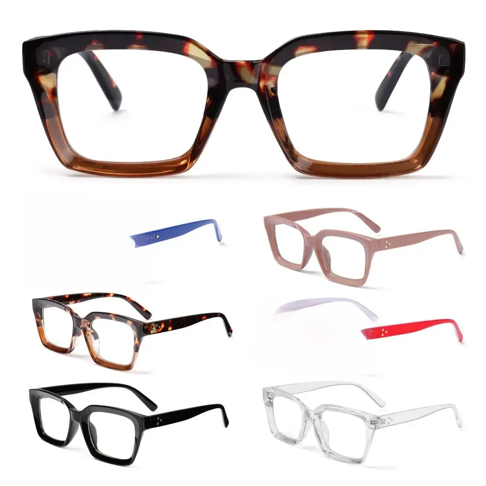 Men Women Fashion Oversized Square Reading Glasses Large Frame Presbyopia Eyeglasses Diopter