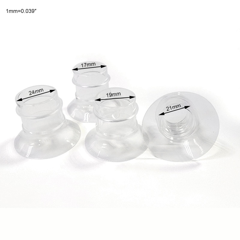Flange Inserts 17/19/21/24 mm Breast Pump Horn Caliber Size Converter Milk Cup Caliber Adapter Small Nipple Horn Cover hot