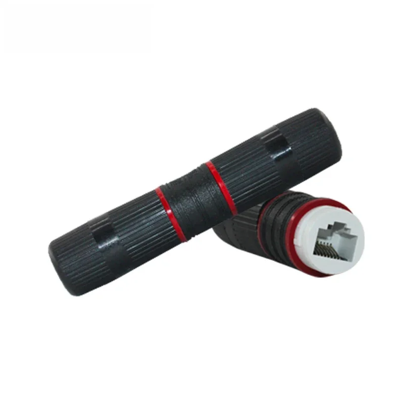 OULLX RJ45 Connector Outdoor Waterproof Female To Female Port Network LAN Splitter Transfer Head