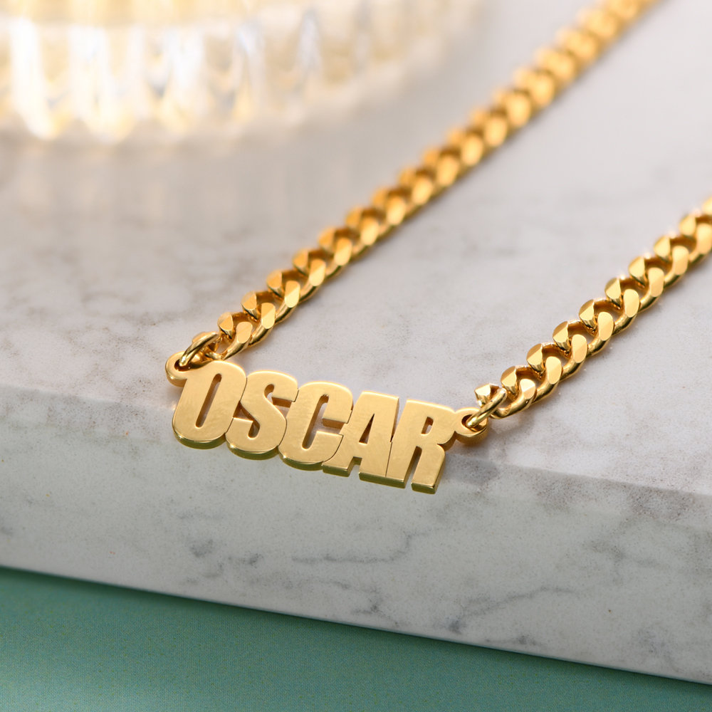 Custom Name Necklaces Pendants Women Men Stainless Steel Jewelry Cuban Chain Personalized Nameplate Choker Handmade Gifts