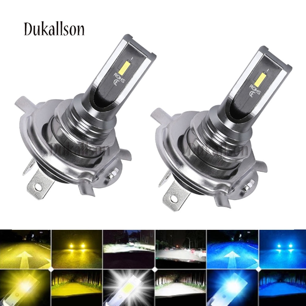 2pcs 4300K H7 H4 H11 9005 80W 12V Super Bright White Fog Lights Bulb High Power Car Headlights Lamp Car Light Source Parking
