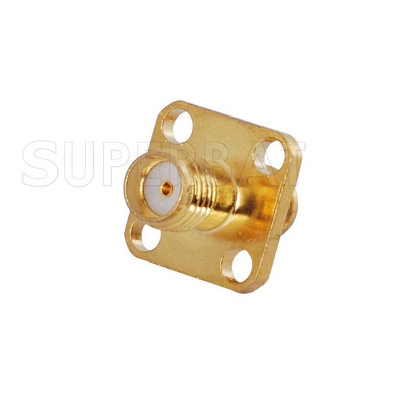 Superbat SMA Adapter SMA Jack to Female Panel Mount Short Version RF Coaxial Connector