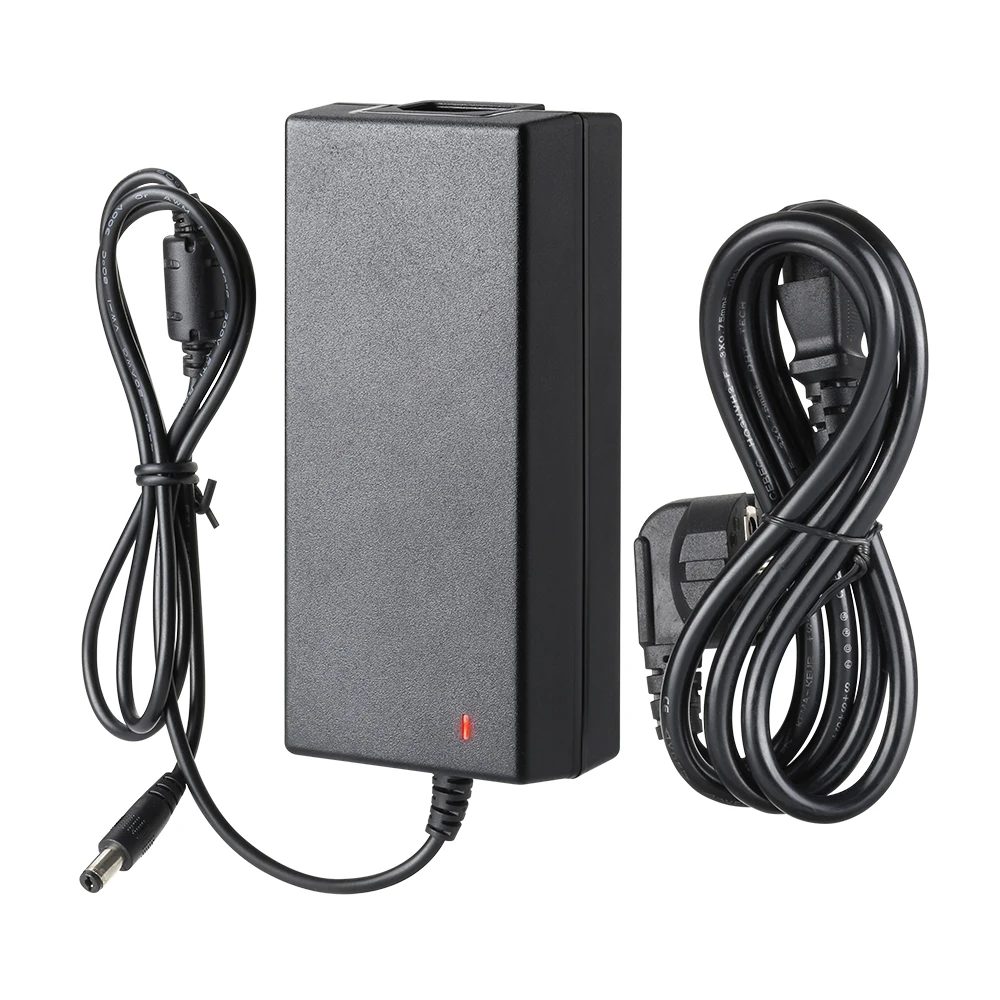 Techage 52V 2.5A Power Supply AC 100-240V Power Adapter wall charger DC 5.41mm  EU/AU/UK/US Plug For