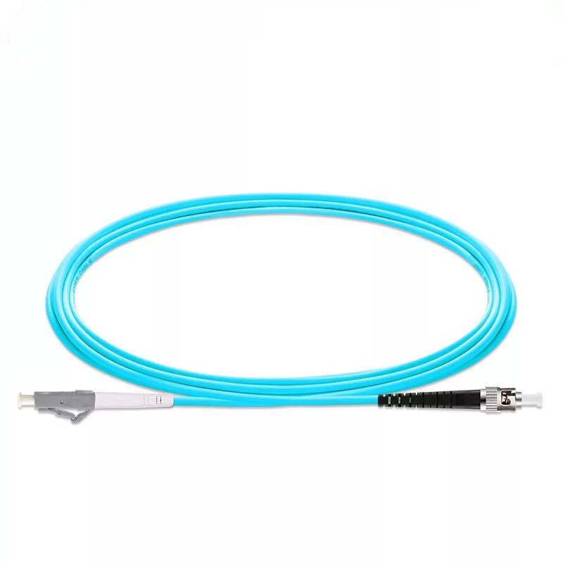 5PCS/lot LCUPC-STUPC OM3 Fiber Optic Patch Cord 10G 50/125 Fiber Cable Multimode Simplex Optical Jumper