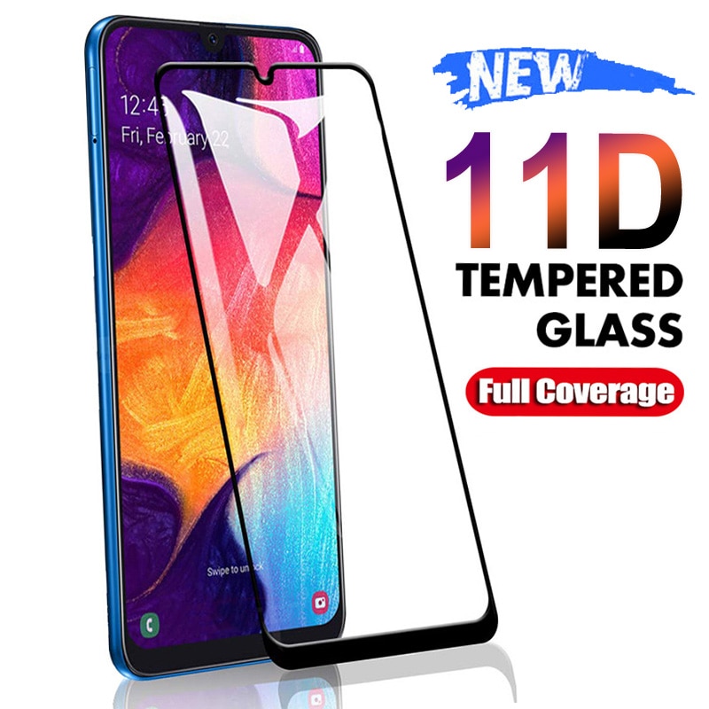 11D Tempered Glass Samsung Galaxy A10 A30 A50 A70 A20E Screen Protector Protective Glass Samsung A20S A30 A50S A20 M30 M30S Film