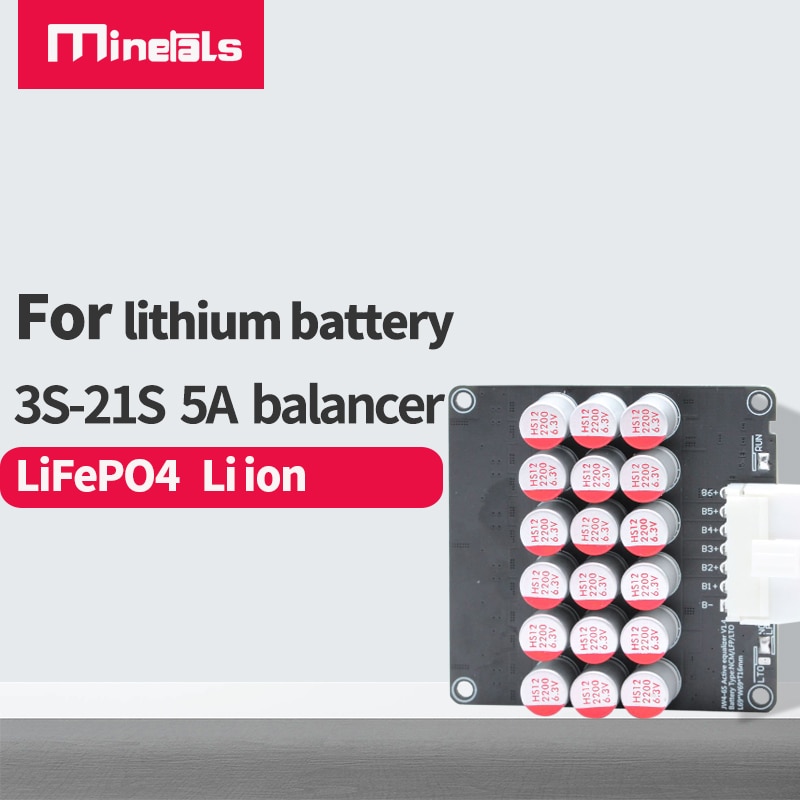 balance board 3s-21s 4s 8s 24v 12v 16s 14s 48v 12s 13s 5A Balance Li-ion Lifepo4 LTO Lithium Battery Active Equalizer Balancer