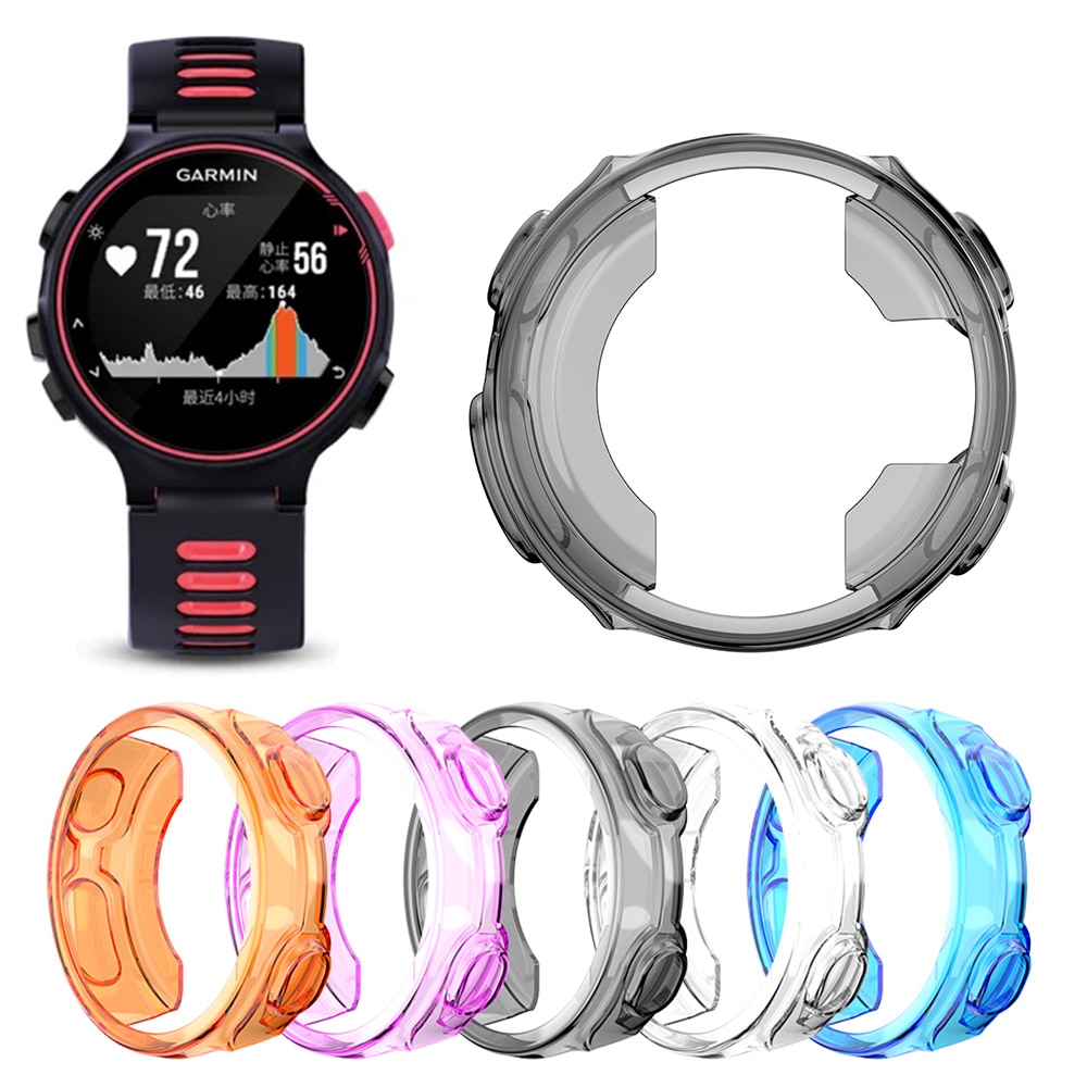 Soft TPU Protective Case Cover For Garmin Forerunner 735XT Watch Cases Protector Shell Frame Accessories