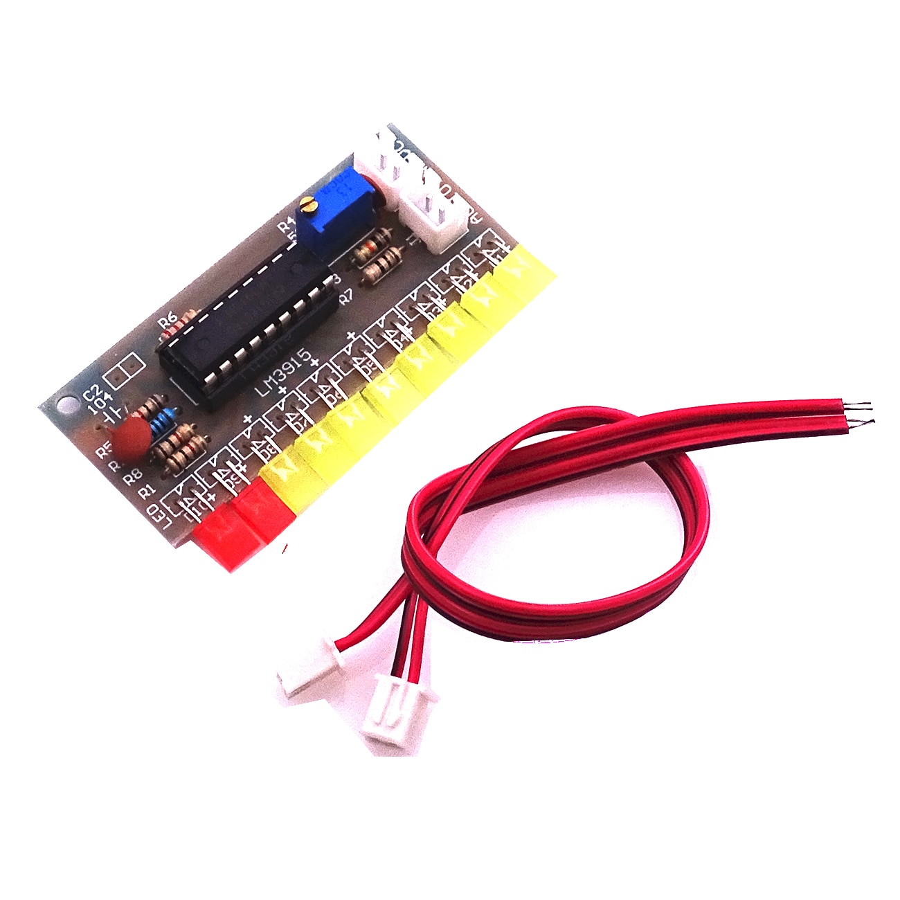1Pcs LM3915 10 segment Audio Level Indicator LED Module Kit Parts Fun DIY Kit Electronic Production Suite Trousse DC 9V - 12V