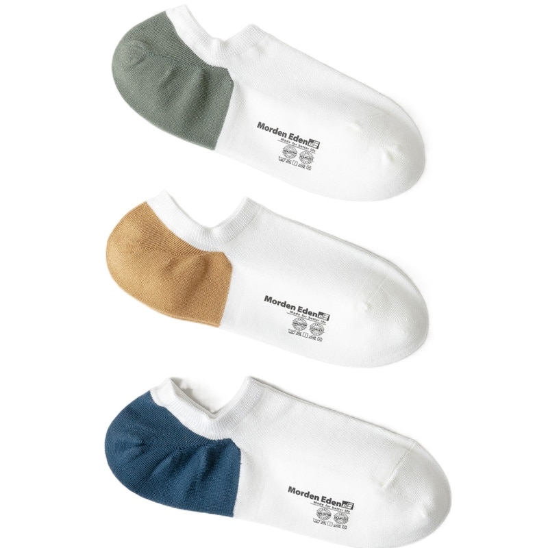 New Autumn Men's Socks High Quality Pure Cotton Invisible Socks Japanese Leisure Sports Breathable Non-slip Ankle Boat Sock