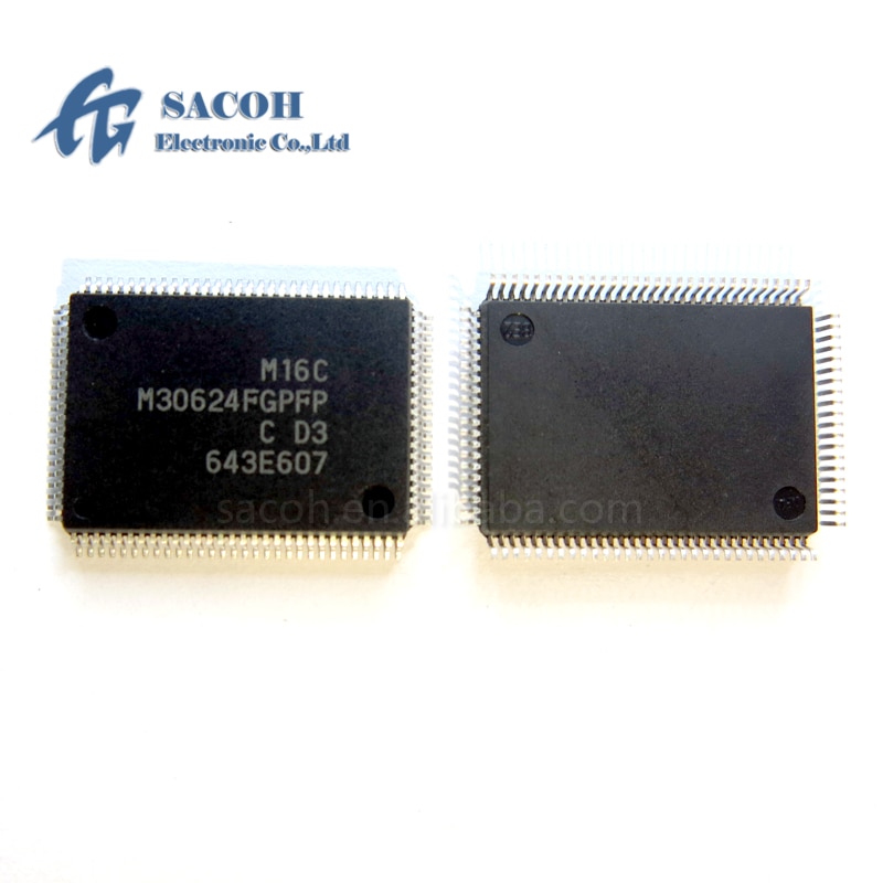 1PCS/Lot New M30624FGPFP or M30624FGPGP or M30624FGAFP M30624FGAGP M30624FGMFP M30624FGMGP M30624FGNFP M30624FGNGP QFP-100 MCU