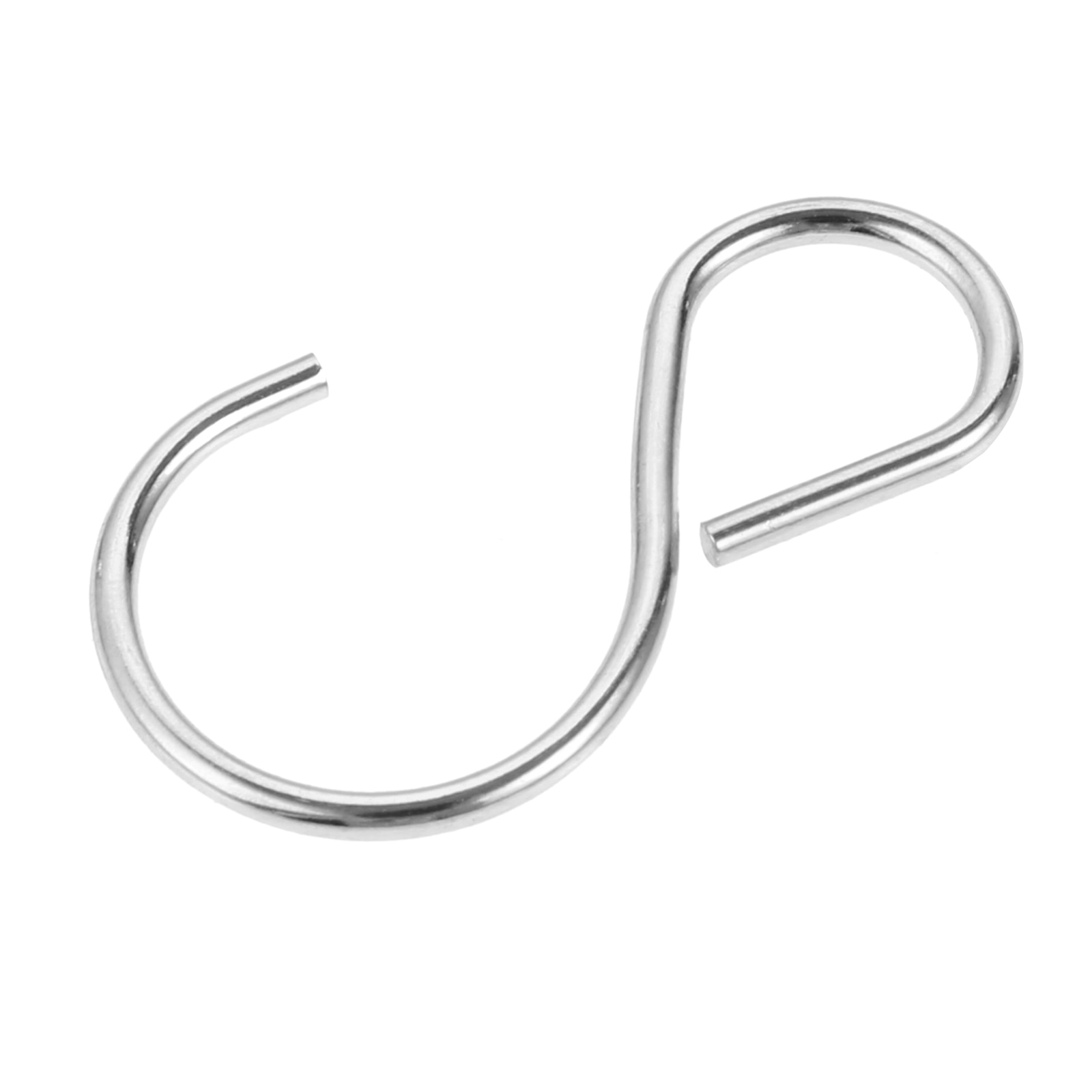 10pcs S-Hook Bathroom Metal S Type Kitchen Bedroom wardrobe office Hooks Stainless Steel Super Load-Bearing ornaments durable