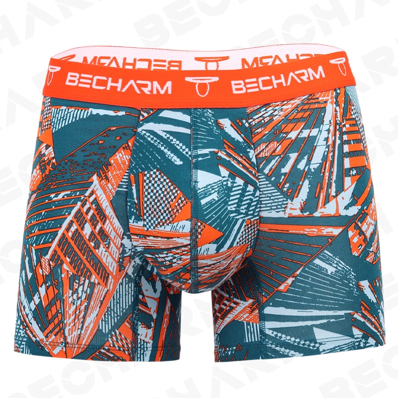 New Men's Panties Boxers Shorts Printing Blue-green Large Size Set of Men Underpants Male Briefs Boxer Sexy Clothing Short 