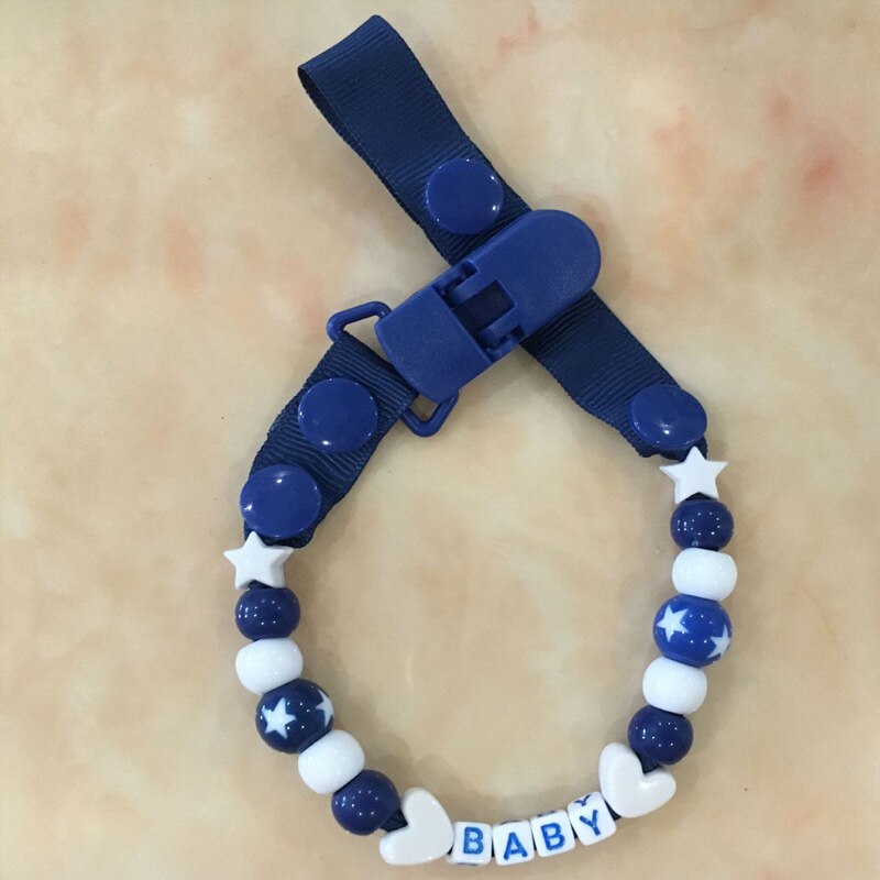 Baby Silicone Pacifier Chain 2022 New Pacifier Clips Holder Chain Silicone Animal Heart Beads Holder Chain baby care