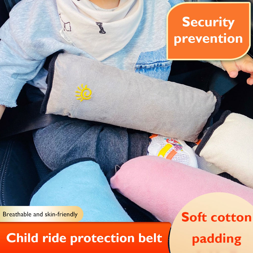 Plush Car Seat Belt Cover Breathable Kids Safety Seatbelt Pillow Seat Strap Shoulder Pad Cushion Car Interior Accessories