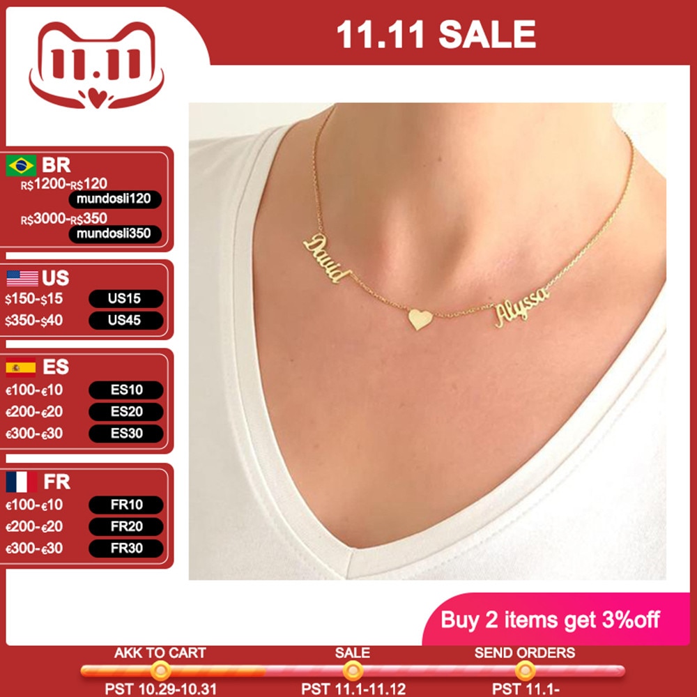 Stainless Steel Choker Custom Name Crown Necklace For Women Personalized Customized Girlfriend Birthday Gift