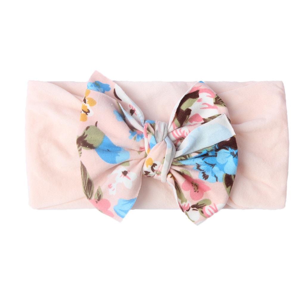 Fashion baby baby hair accessories 9 colors soft and comfortable nylon bow children's hair accessories baby hair care band