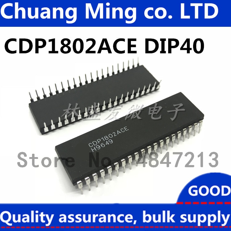 Free Shipping 10pcs/lots CDP1802ACE CDP1802CE CDP1802 DIP-40 IC In stock!