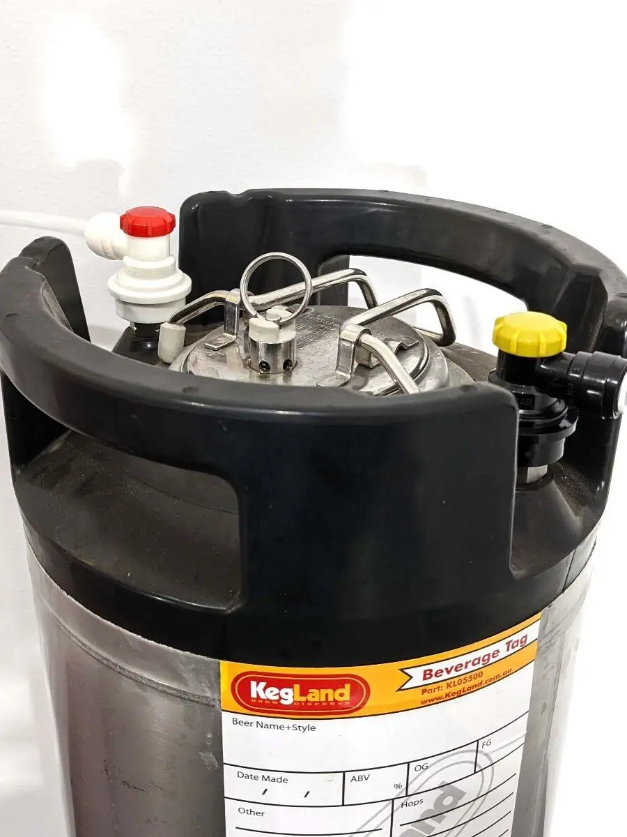 KegLand Ball Lock Disconnect (Grey/Gas) - Duotight 8mm (5/16")  Homebrewing