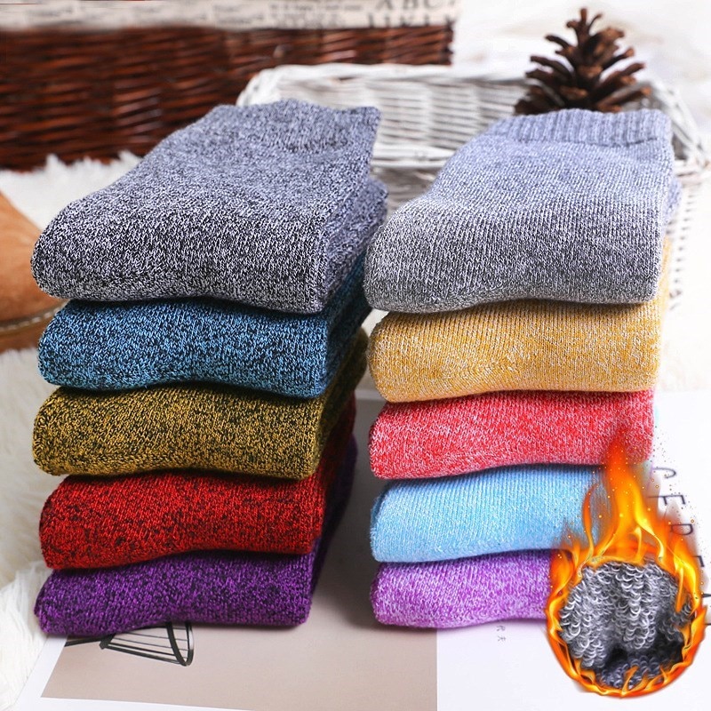 5Pairs/Lot Mens Cotton Socks New Style Thick Terry Men Socks Warm Winter for Male Socks Thickening Plus Size