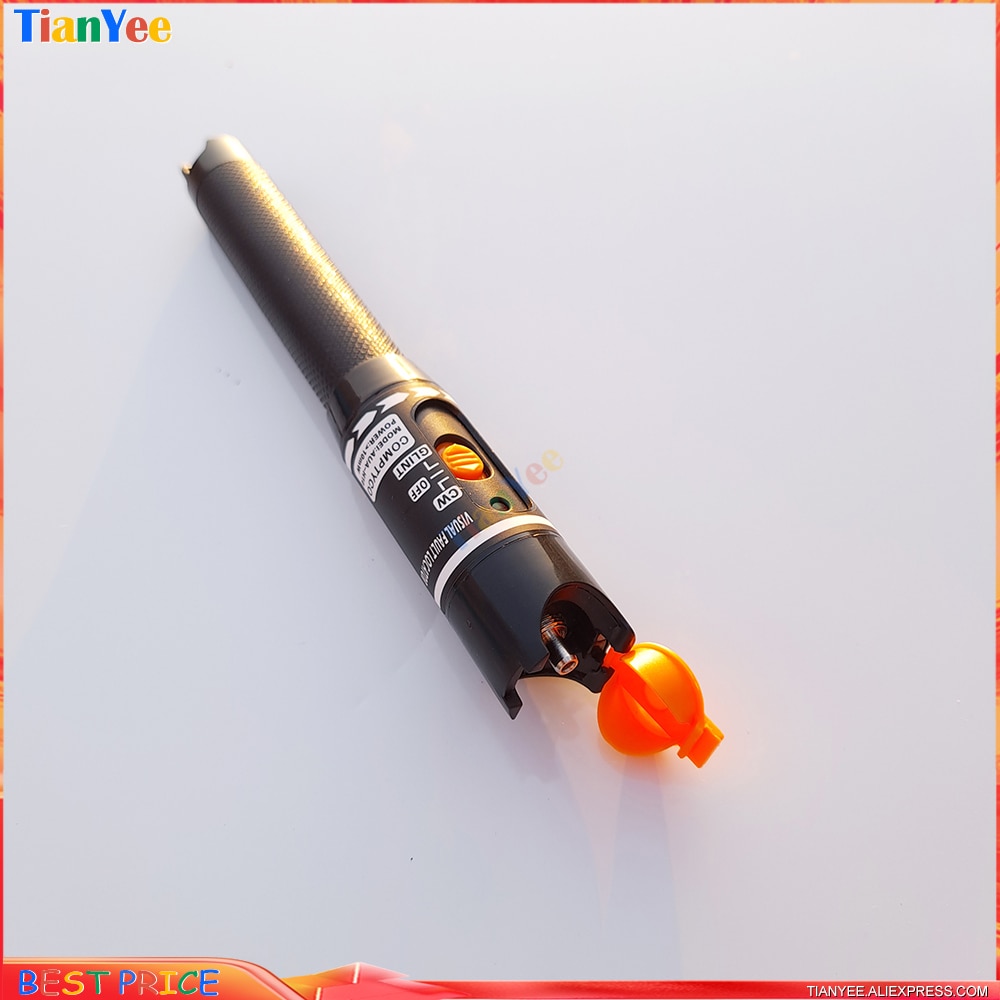 10mw 10km Fibra Optica Cable Tester Pen Type Red Visual Fault Locator 10mW Fiber Optic Light Pen Fusion Laser FTTH