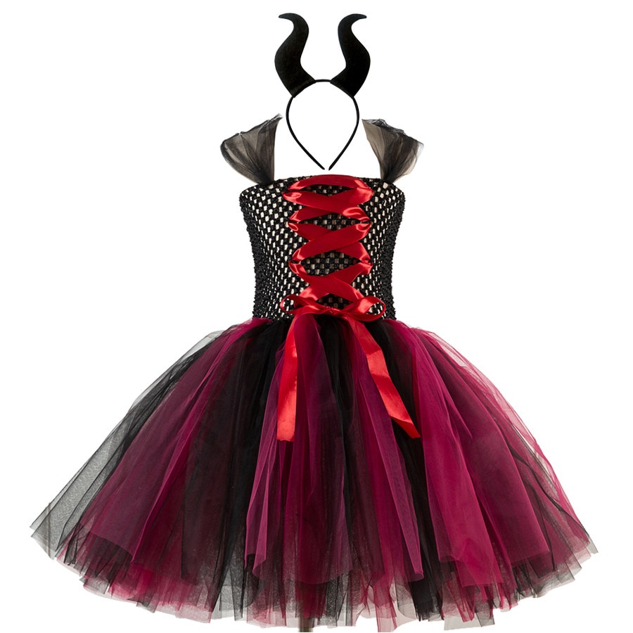 Girls Halloween Outfit Witch Costume Party Tutu Dress Baby Toddler Girls Fluffy Tutu Dress Party Dance Clothing Children Wear
