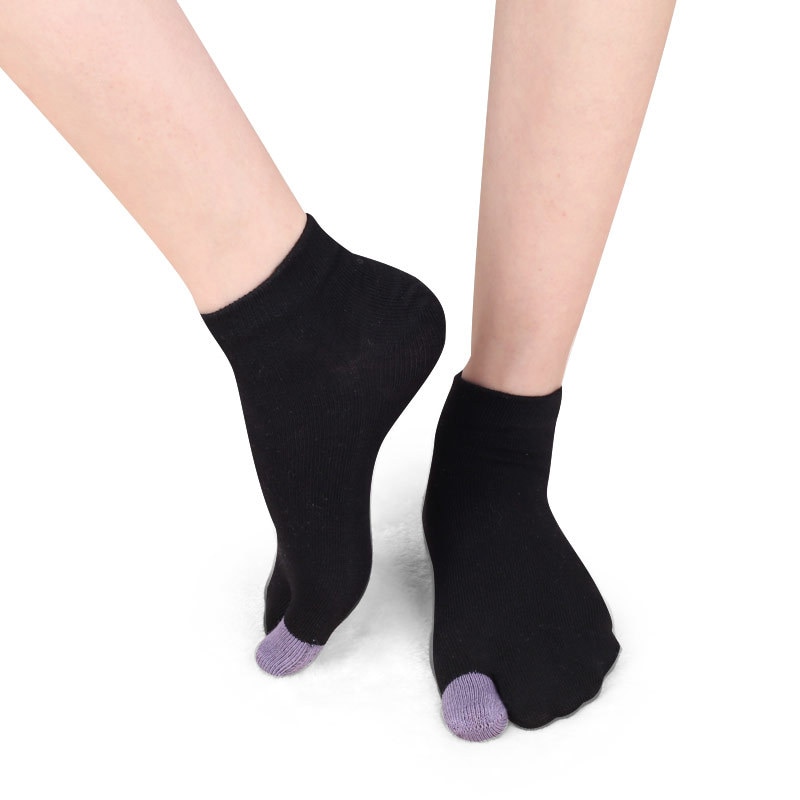 1 Pair Japanese Fashion Tabi Toe Socks Cotton Men Women Bamboo Fiber Deodorant Breathable Separate Kimono Flip FlopTwo Fingers