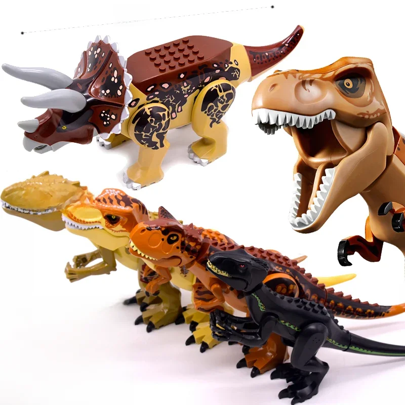 MOC Jurassic Dino World Brachiosaurus Building Kits Bolcks Bricks Dinosaurs figures Raptor