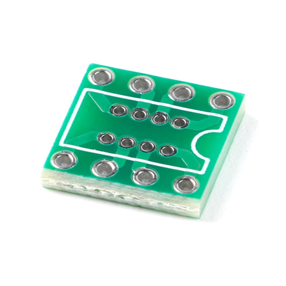 10PCS DIP8 SOP8 Transfer Board Adapter PCB Pinboard DIP8 to SMD DIP Pin IC Test Plate 1.27mm Turn 2.54mm Converter Socket
