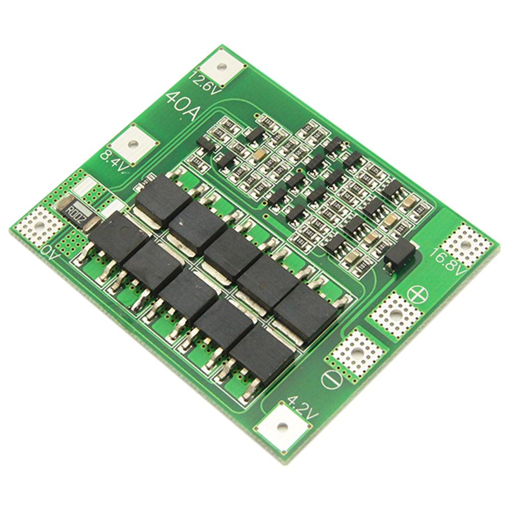 4S 40A Li-ion Lithium Battery Charger Protection Board 18650 26650 BMS For Drill Motor 16.8V Boost/Balance