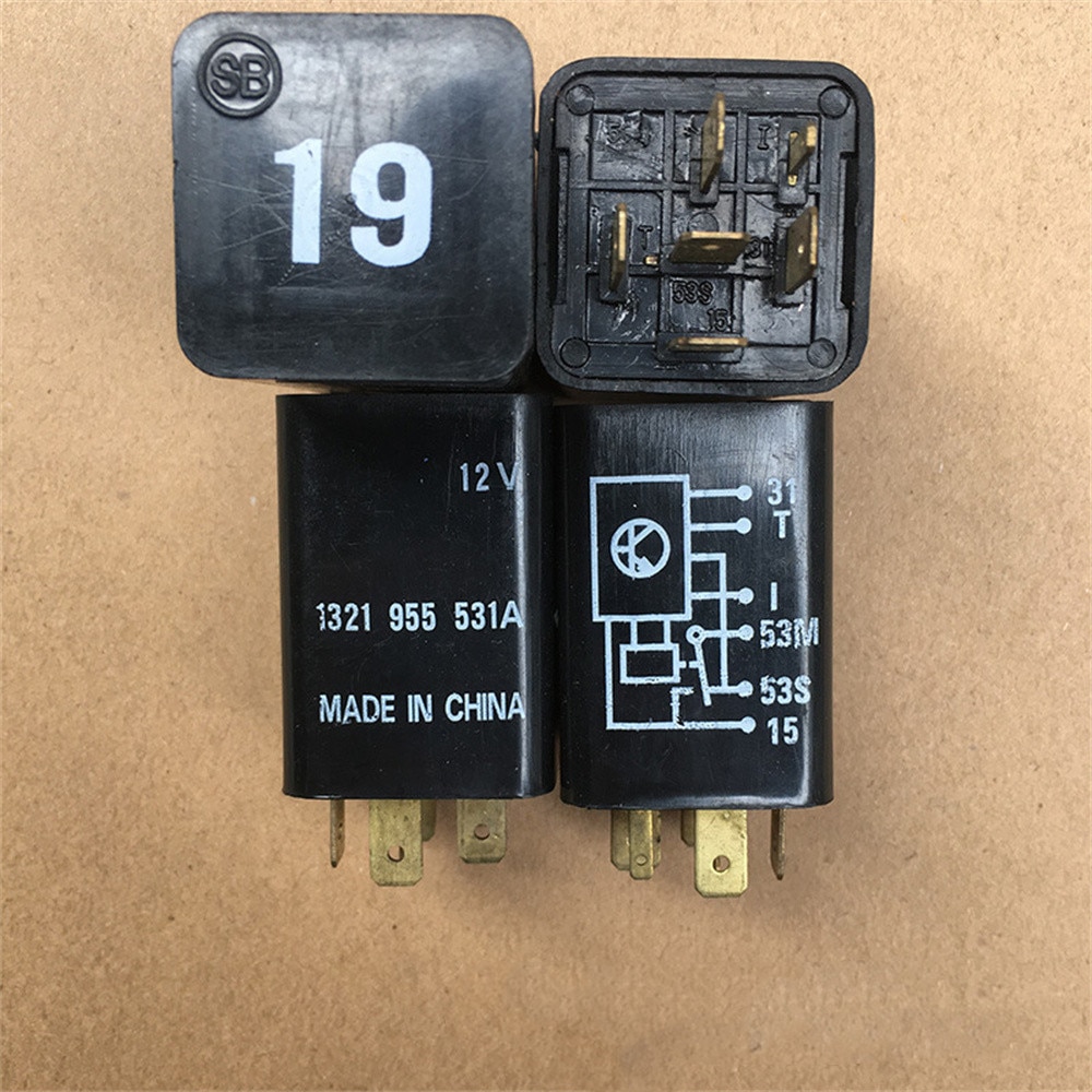 No. 19 car wiper relay 321 955 531A 12V 6pin