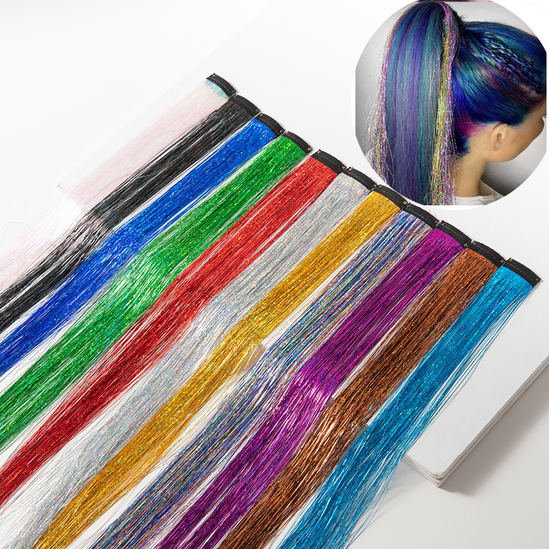 Cute Girls Hairpin Child Cartoon Unique Wig Hairpin Glitter Colored Hair Female Girl Baby Side Clip Bangs Clip Hair Accessories