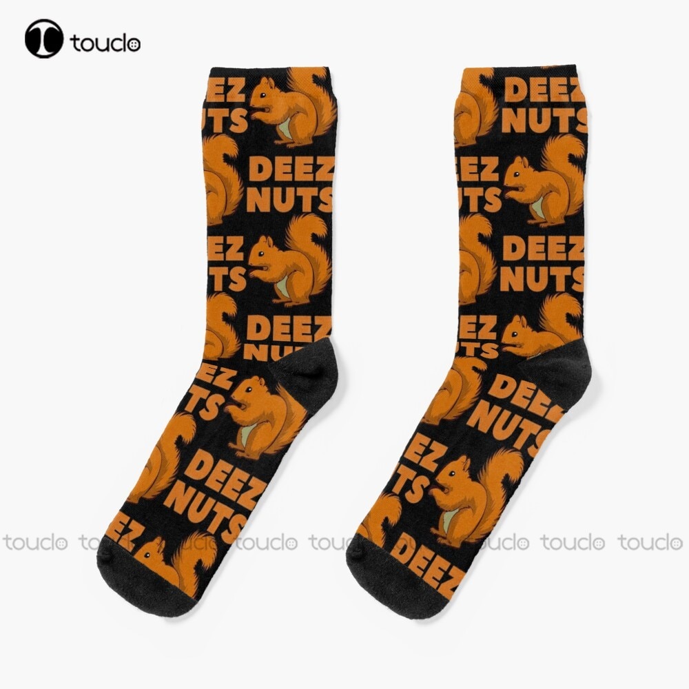 New Deez Nuts Socks Womens Hiking Socks Personalized Custom Unisex Adult Socks Popularity Gifts
