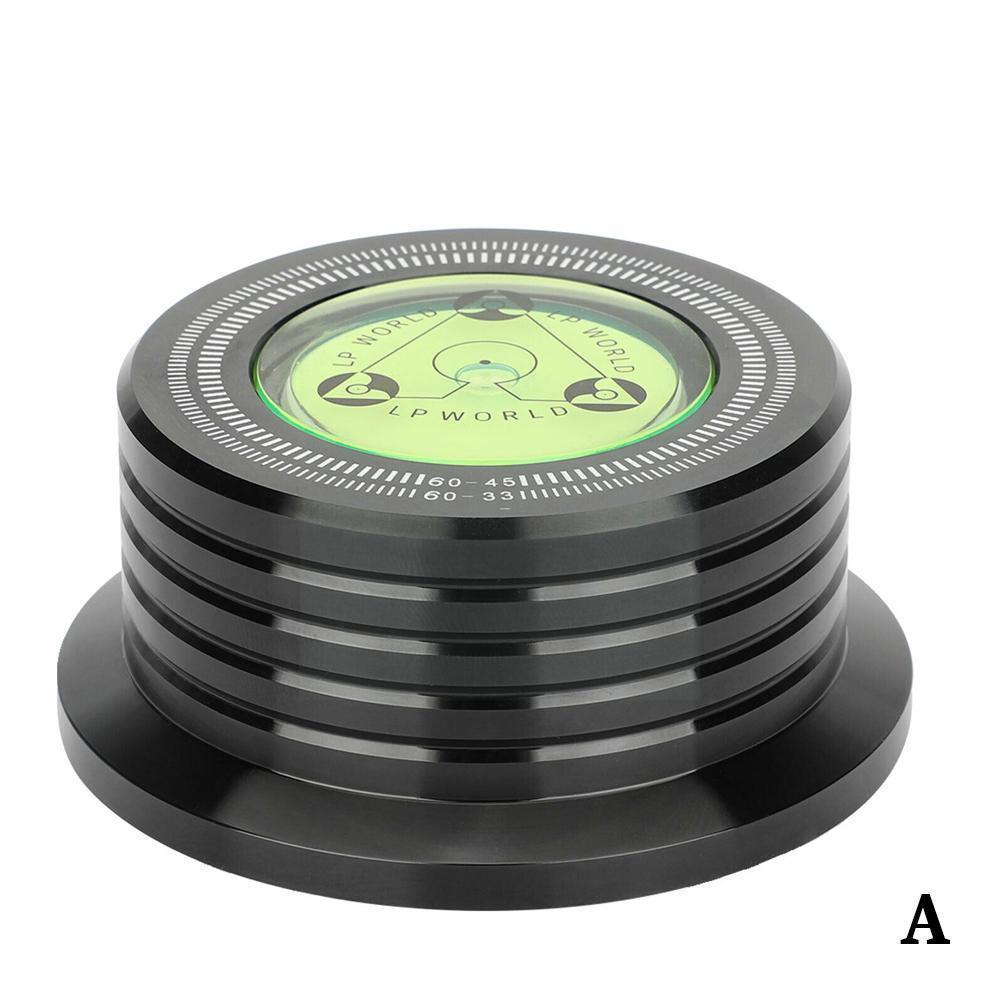 Universal 60Hz LP Vinyl Record Player Disc Turntable with Weight Clamp Alloy Stabilizer Level Aluminum U6Y8