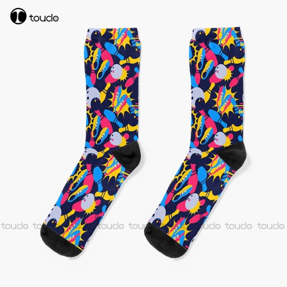 New Bowling Ball Socks Soccer Socks Women Personalized Custom Unisex Adult Socks Popularity Holiday Gifts Teen Socks
