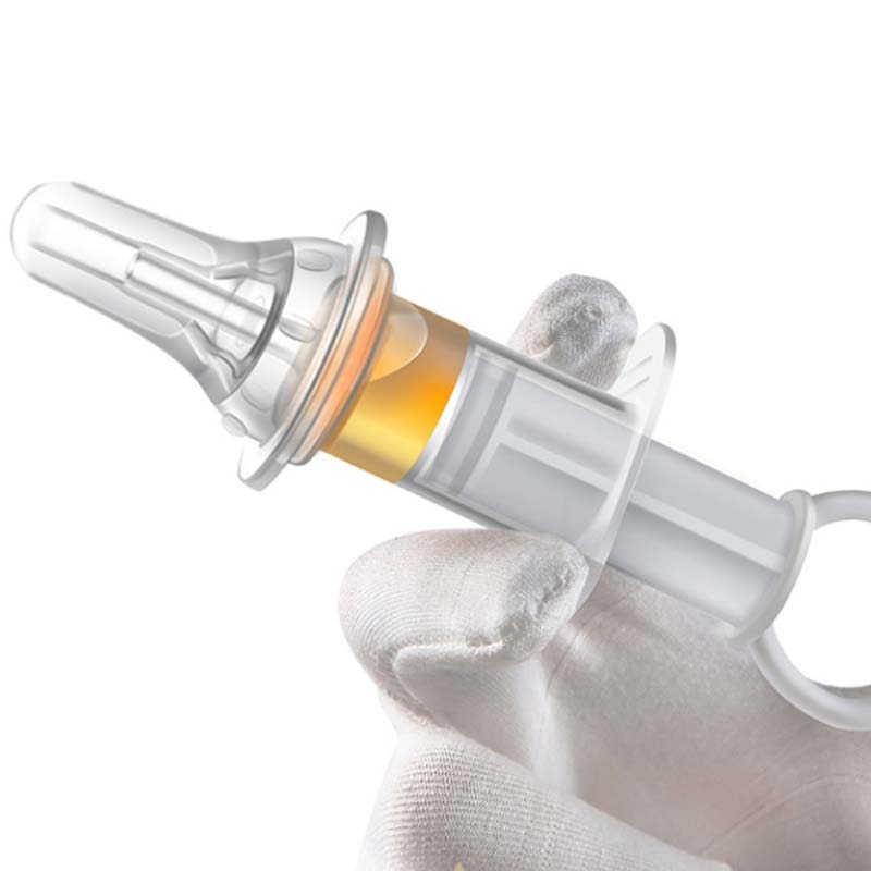 10Pcs Needle Type Baby Medicine Milk Water Juice Feeder Child Medicine Device Silicone Liquid Food Infant Utensils
