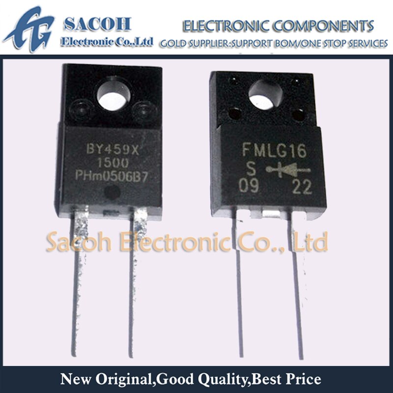 10Pcs BY459-1500S or BY459-1500 or BY459X-1500S or BY459F-1500S TO-220 12A 1500V Fast Recovery Diode