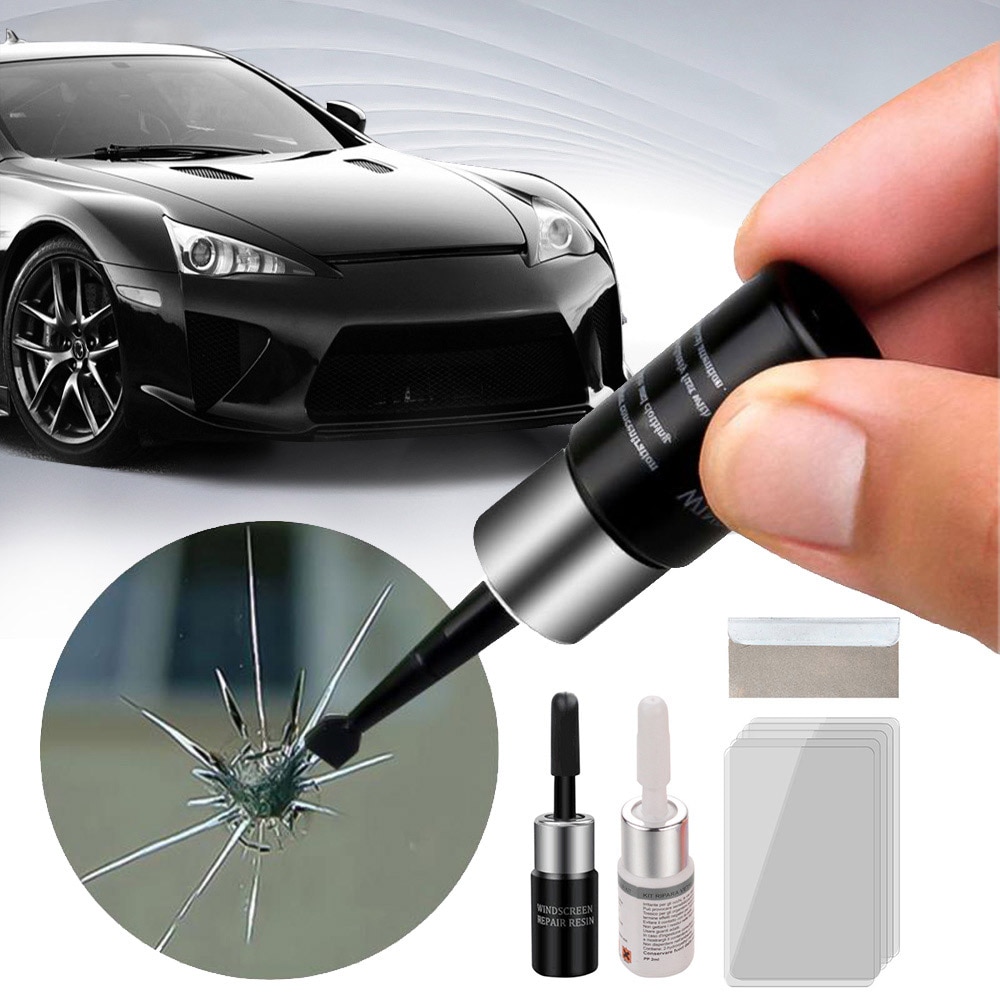 DIY Car Window Glass Scratch Crack Fix Tool Windshield Repair Kit Windscreen Window Cleaner Car Glass Repair Kit Fix Car Scratch