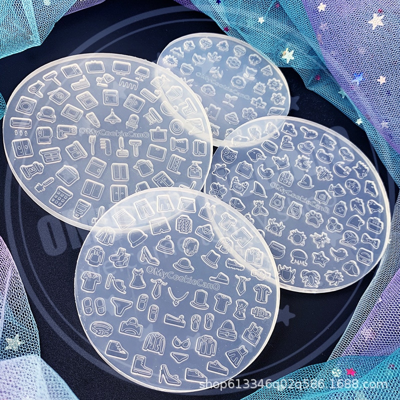 DIY Super Cute Mini Furniture UV Resin Mold Daily Clothing Accessories Pet All Transparent Silicone Mold