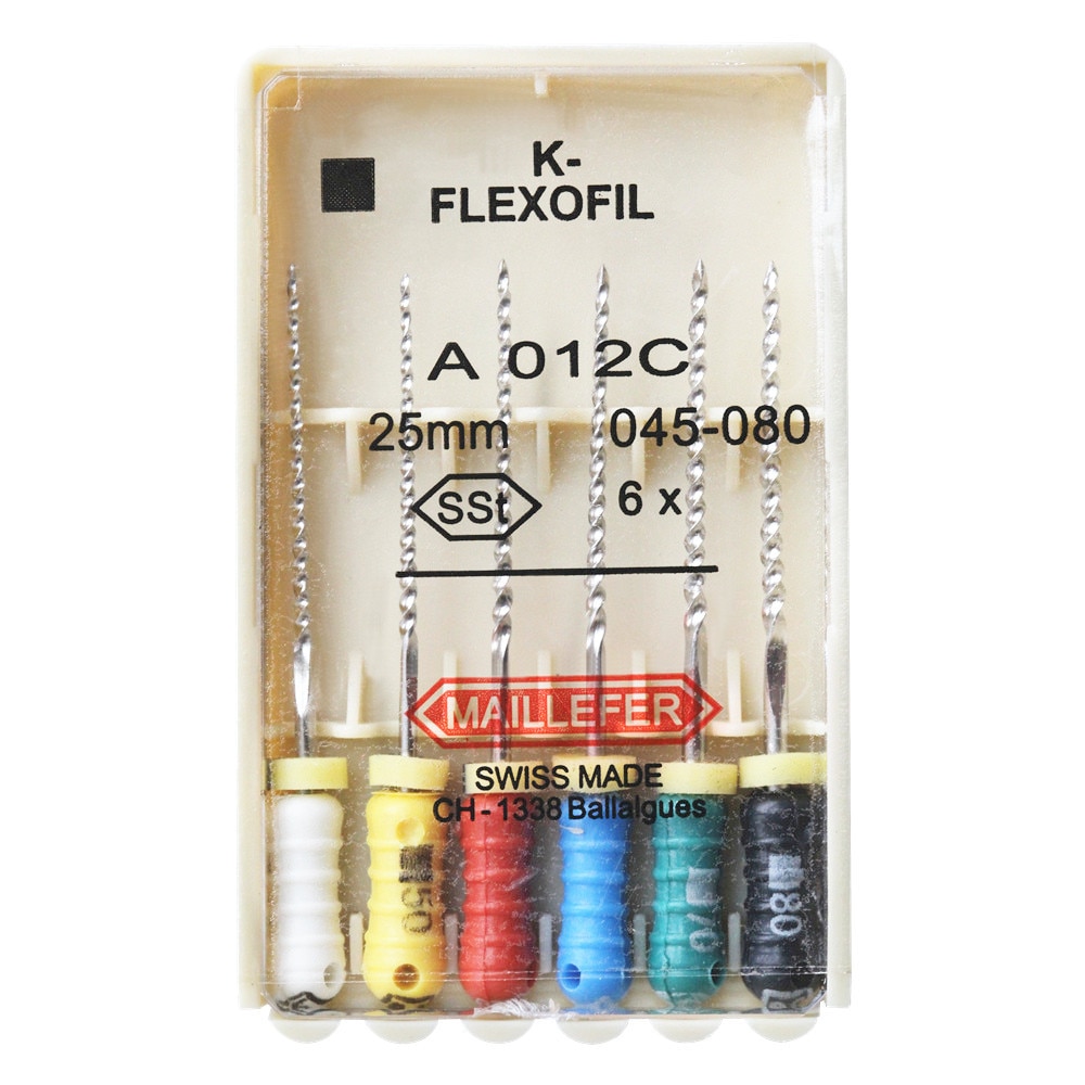 5 Packs Dental K-FLEXOFILE File 015-040 (21/25/31mm) SSt Endo Root Canal K Files Hand Use Endodontic Dentistry Products