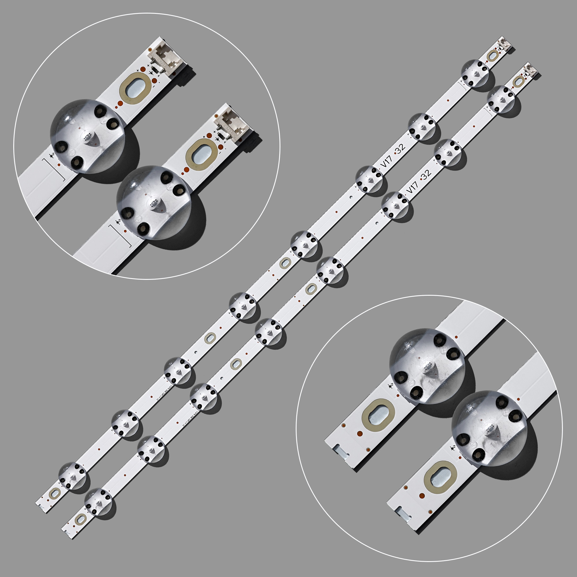 100% New 2PCS LED backlight strip for LIG 32LJ510V 32LJ610V 32LJ510U HC320DXN-ABSL1-2143LC320DXE (FK)(A2) 6916L-2855B V18 V17 32