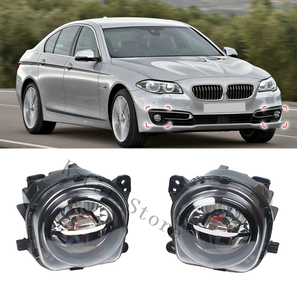 Front Bumper LED Fog Light Lamp Foglight Car-styling For BMW 5 Series F07 F10 F11 LCI 2013 2014 2015