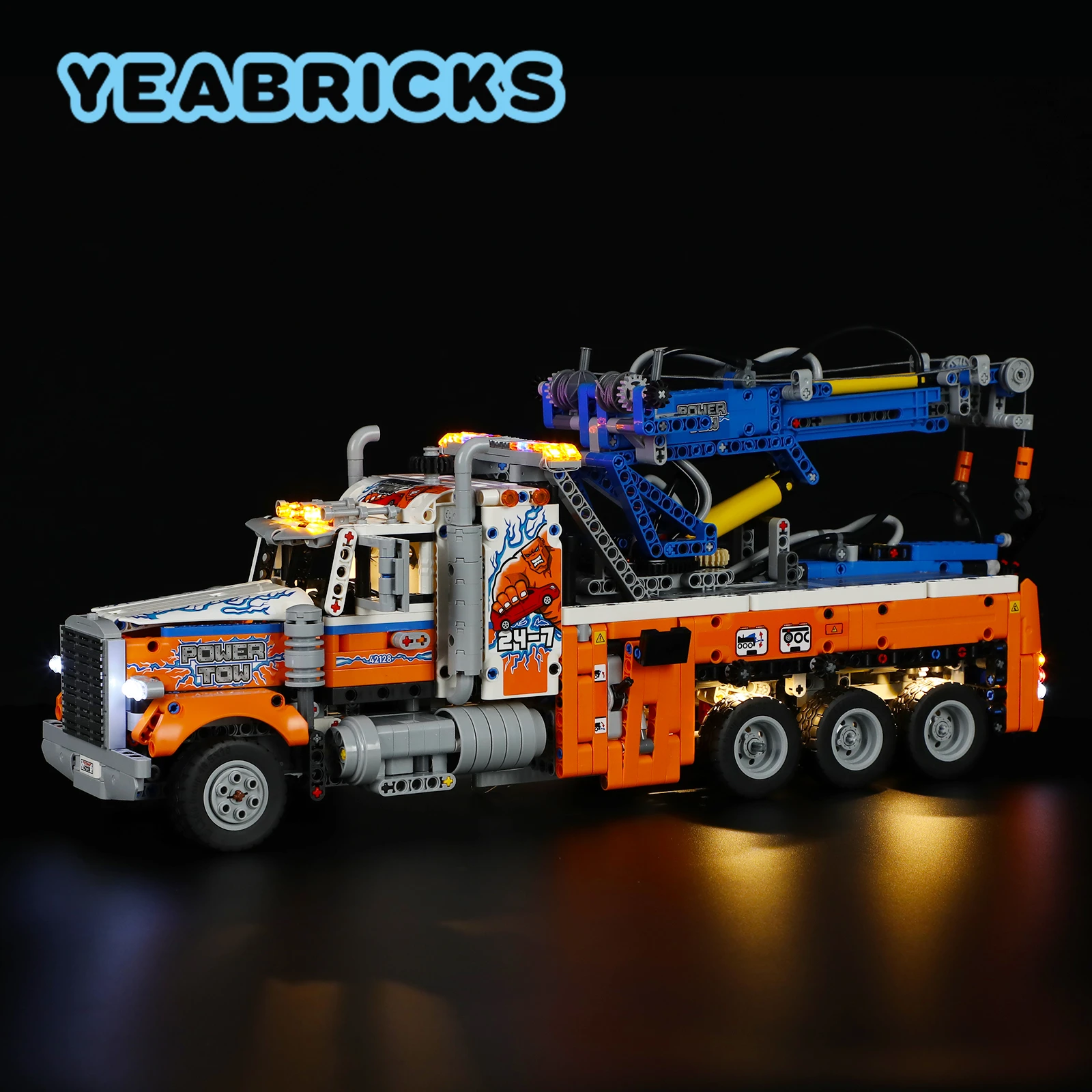 YEABRICKS LED Light Kit for 42128 Heavy-duty Tow Truck Building Blocks Set (NOT Include the Model)
