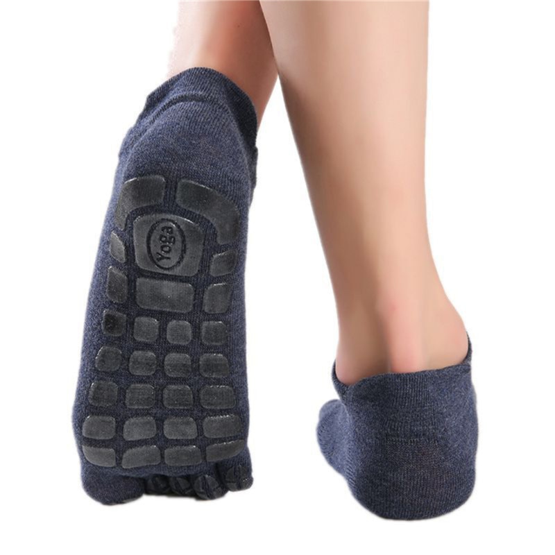 Winter Warm Men Socks New Five Fingers Non-slip Grip Gym Fitness Socks Low Calf Slipper Male Floor Socks