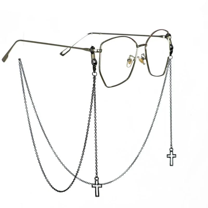 2023 NEW Fashion Pendant Glasses Chains Cross Eyeglasses Sunglasses Spectacles Metal Chain Holder
