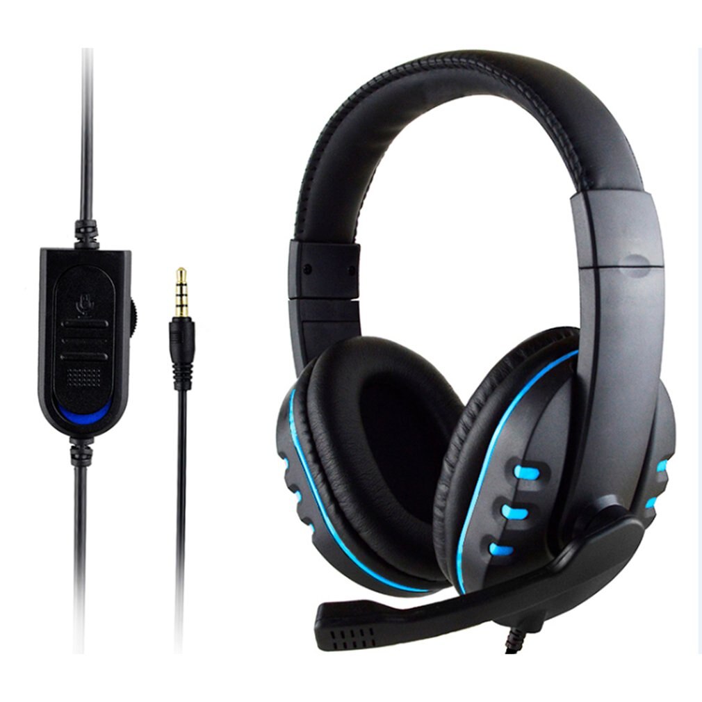 Stereo Surround Headphone Wired Gaming Headsets Headphones with 3.5Mm Wired Mic For PS4 Sony PlayStation 4 / PC