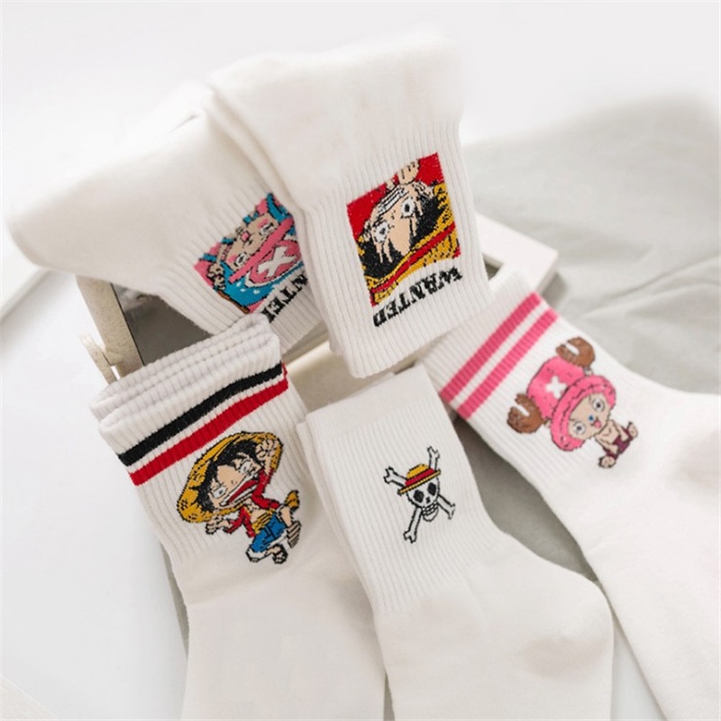 Classic Anime Socks Cartoon Pattern Middle Tube Socks Women Man Soft Creative Socks cotton sock for boys girls Calcetines