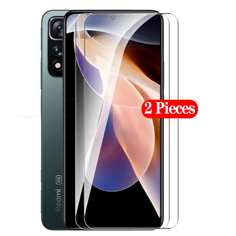 2pcs protective glass for xiaomi redmi note 11 pro plus phone screen protector film for redmi note 11 pro + 11pro tempered glass