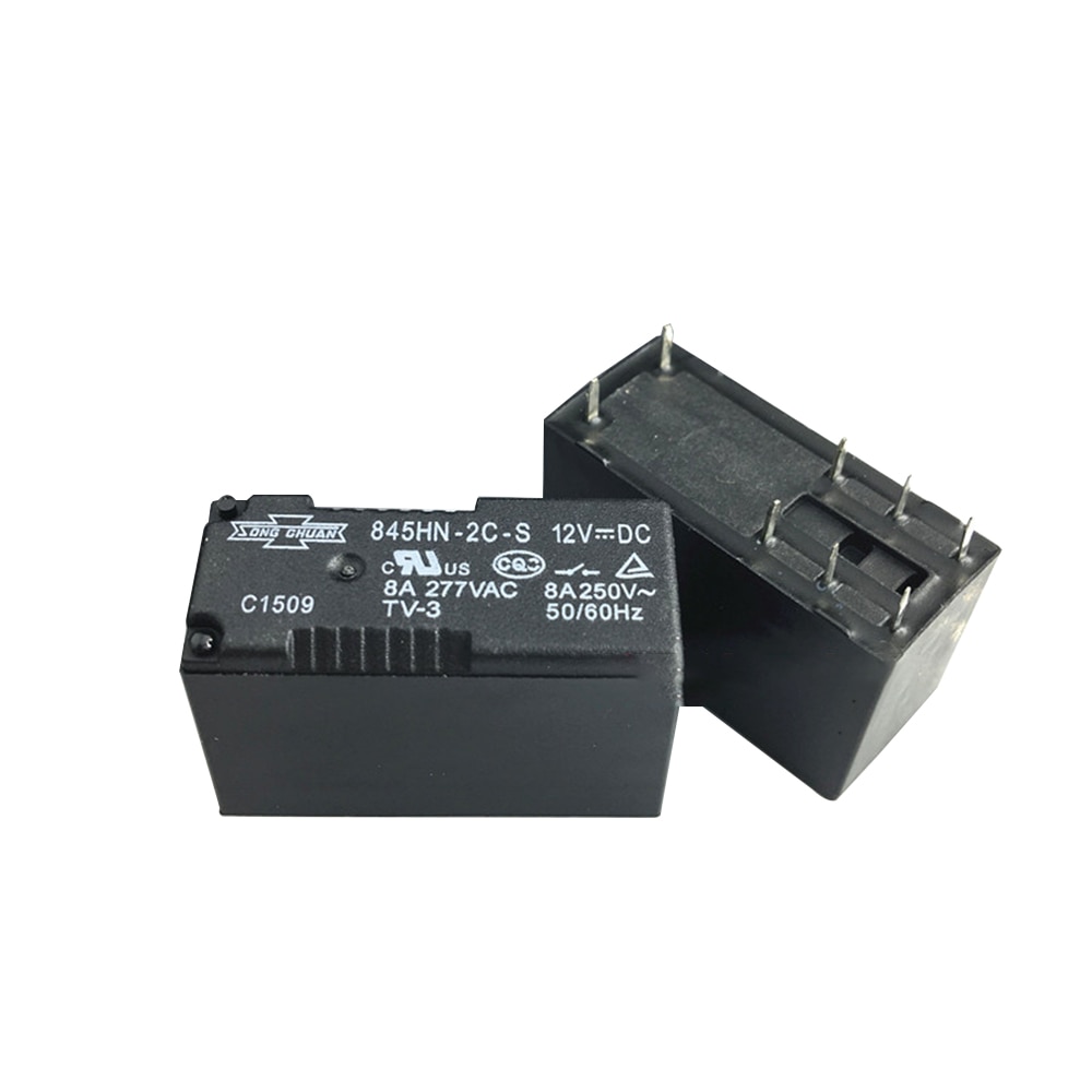 2PCS/lot 100%New Relay 845HN-2C-S 12VDC 845HN 2C S 12VDC 8A 8PIN 12VDC